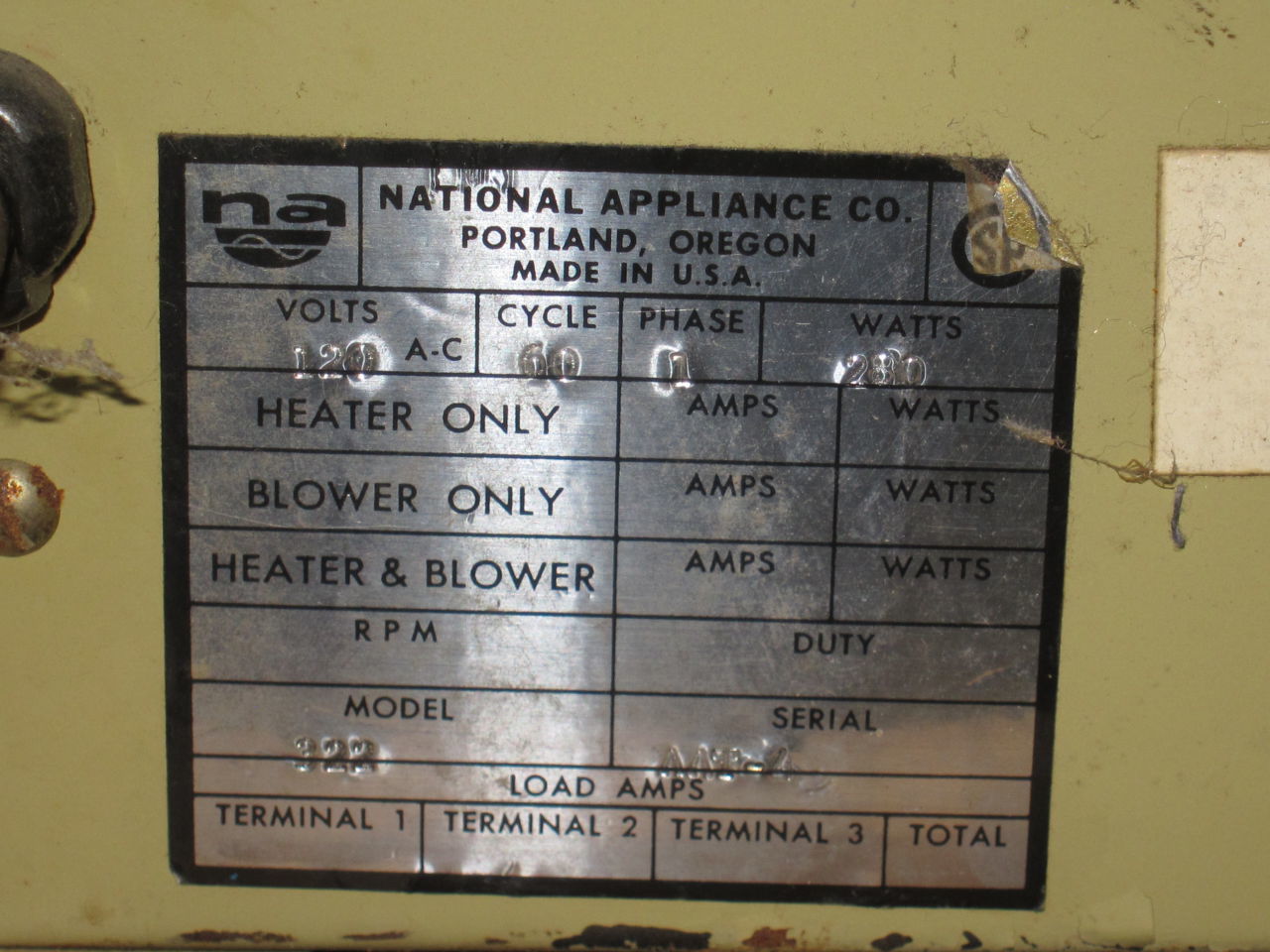 NAPCO Model 322 Incubator