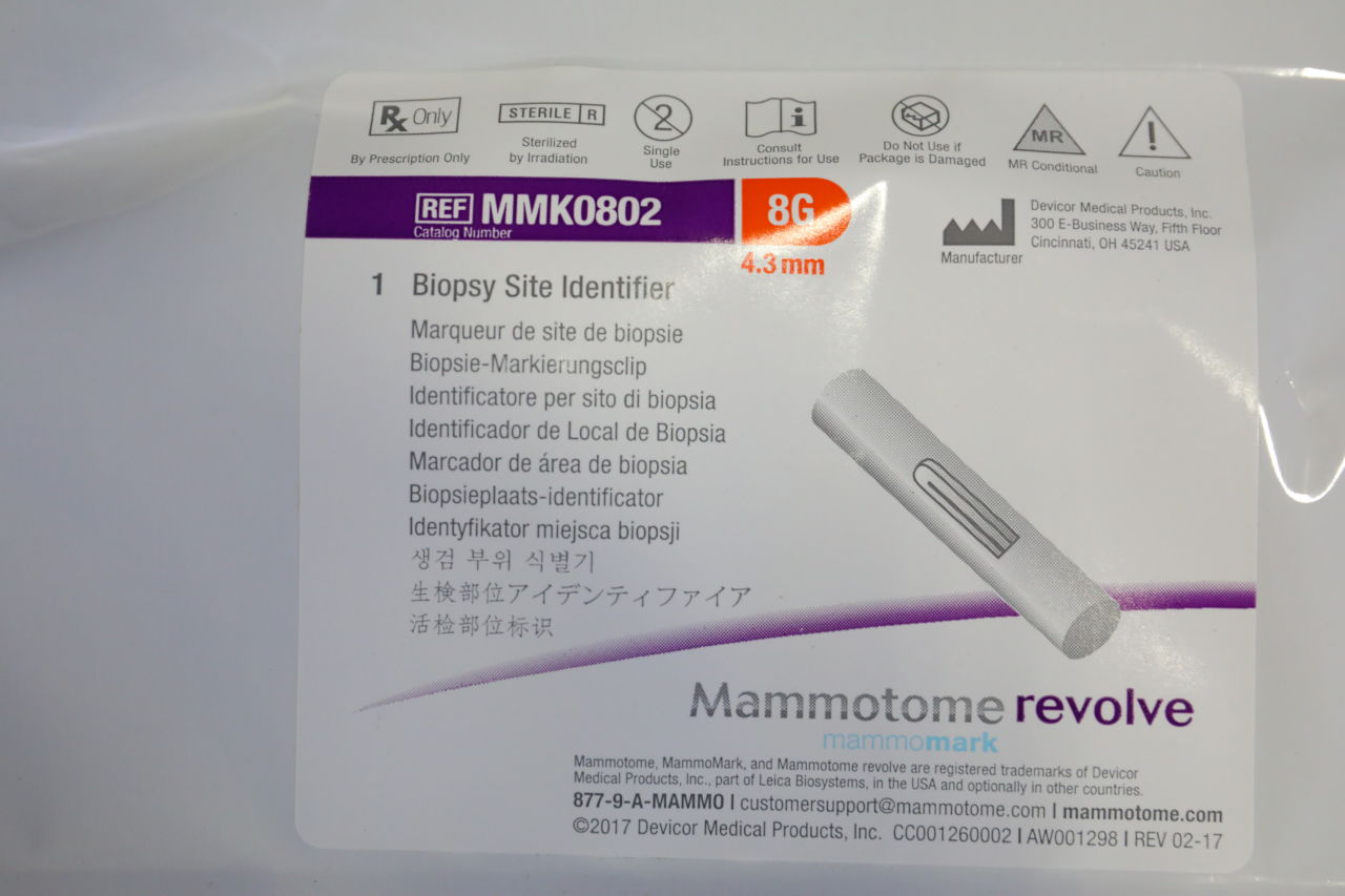 MAMMOTOME DEVICOR MMK0802 Biopsy Site Identifier - Lot of 12