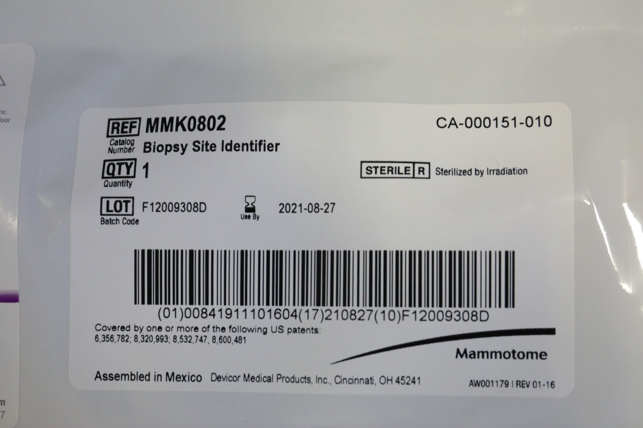 MAMMOTOME DEVICOR MMK0802 Biopsy Site Identifier - Lot of 12
