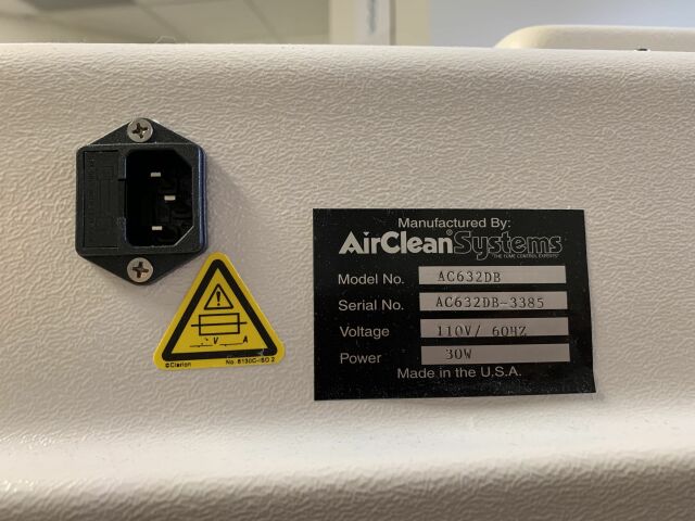 AIRCLEAN AC632DB Fume/Bio Safety Hood