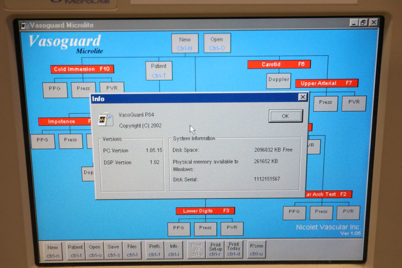 NICOLET Vasoguard Microlite Modular Vascular Lab