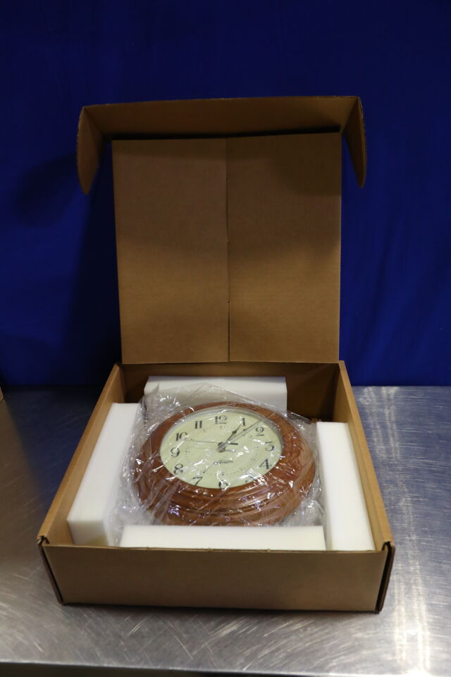 PRIMEX Wood Series Analog Wall Clocks - Lot of 2