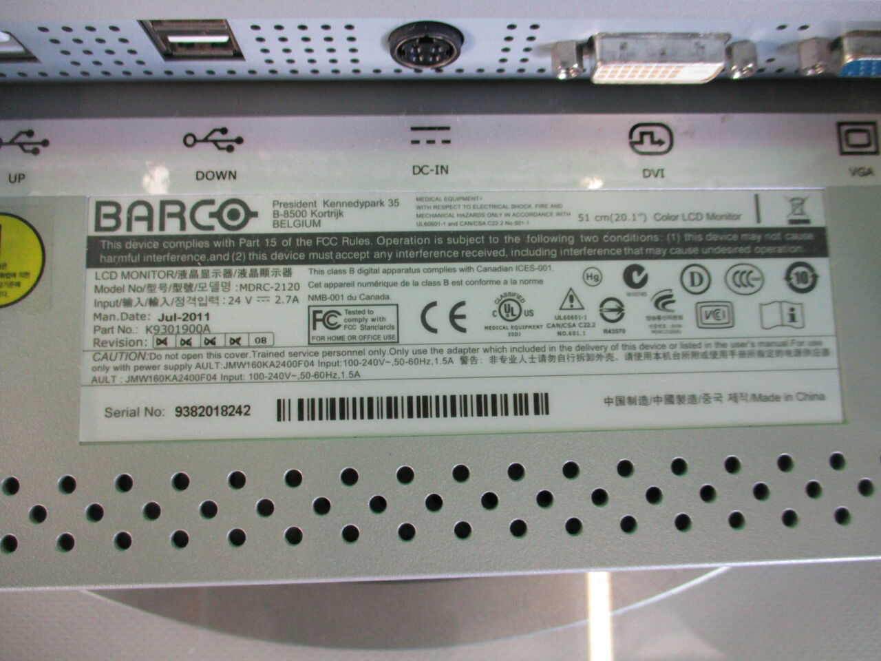 BARCO LCD Display Monitor