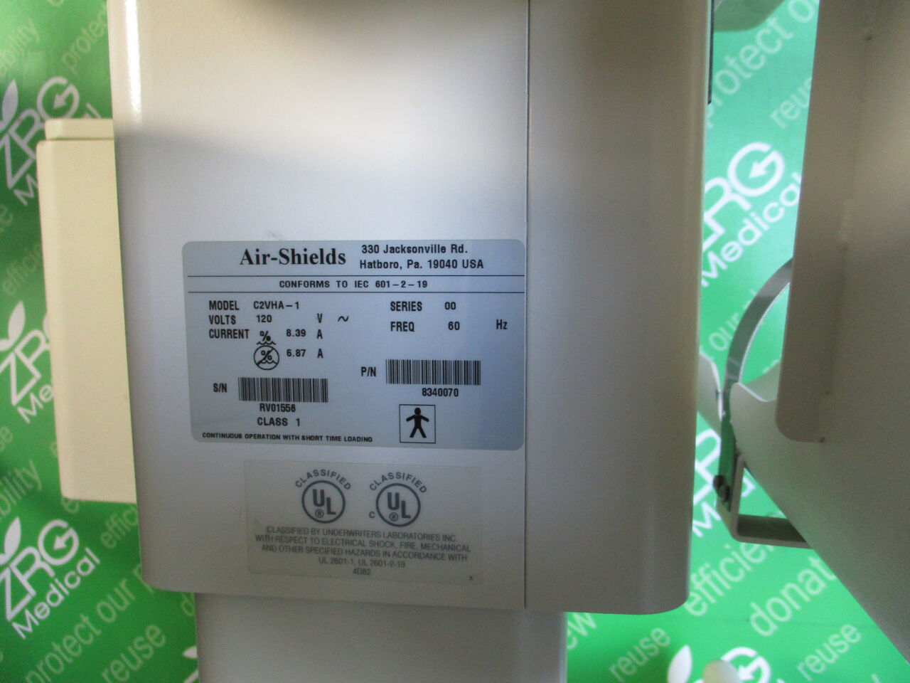 AIR SHIELDS C2HS-1 Infant Incubator