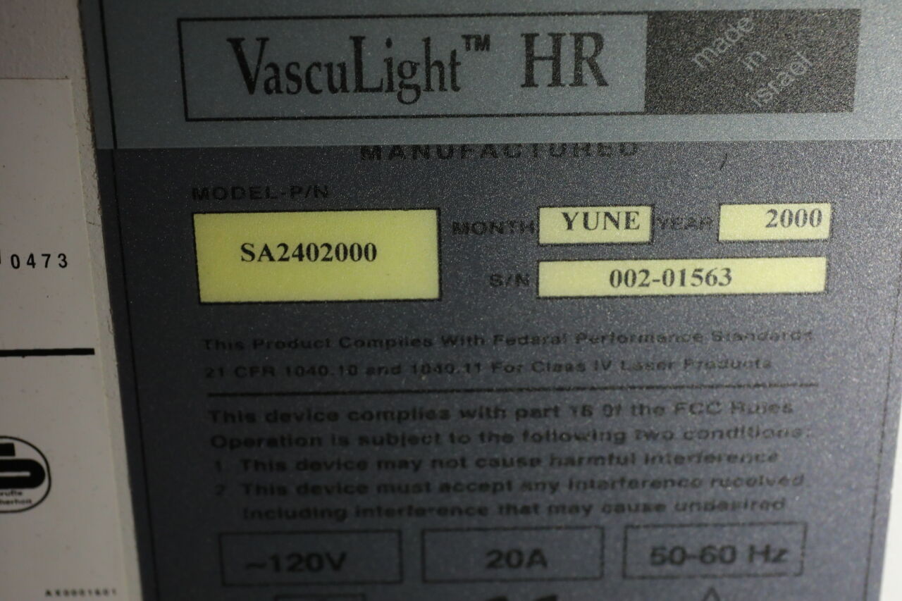ESC SHARPLAN Vasculight HR Laser - Pulsed Dye