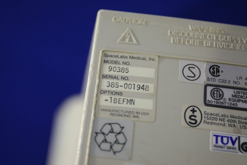 SPACELABS MEDICAL UCW 90385 Display Monitor