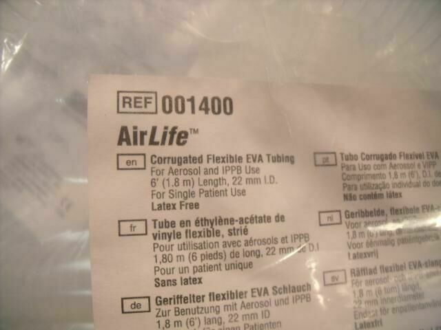 AIRLIFE 001400 CORRUGATED FLEXIBLE EVA TUBING