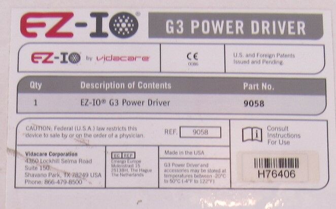 VIDACARE EZ-IO Orthopedic Power Driver