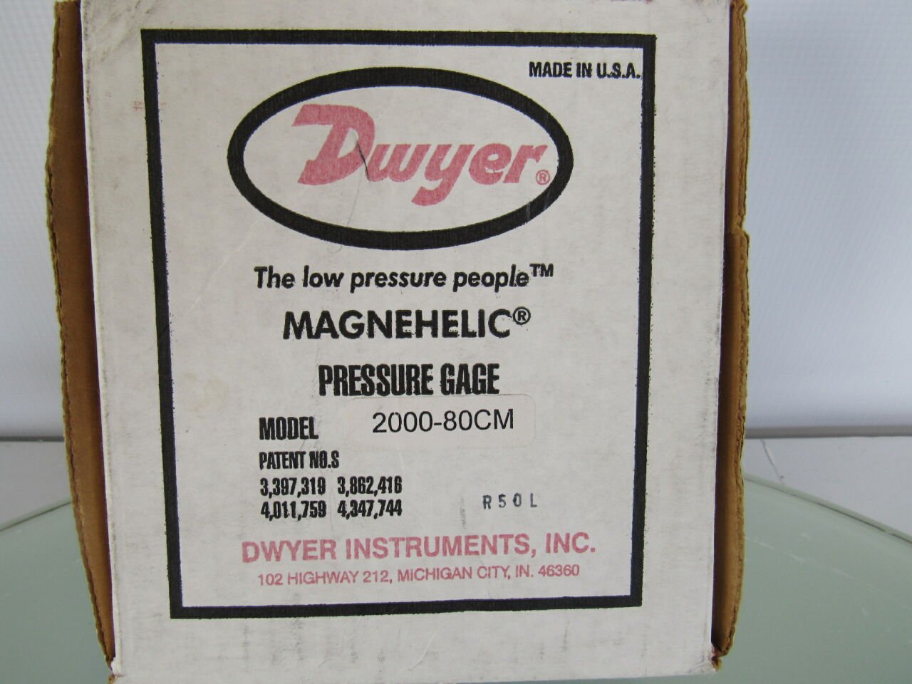 DWYER 2000-80CM Magnehelic Pressure Gauge Pressure Tester