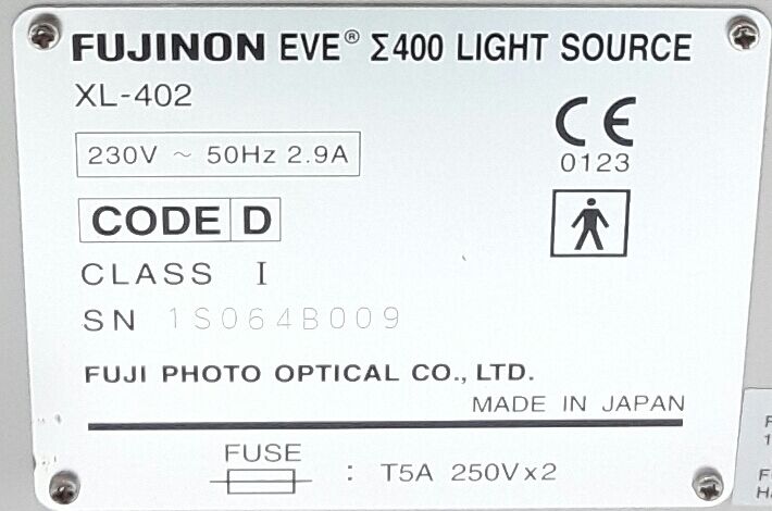 FUJINON EVE E-400 Video Processor and Lightsource