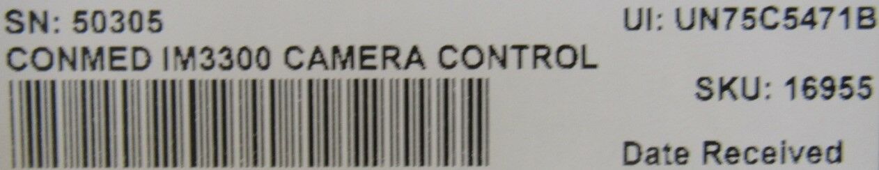 CONMED IM3300 Control for O/R Camera