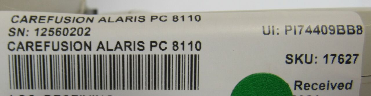 CAREFUSION Alaris PC 8110 - Lot of 2 Pump IV Infusion