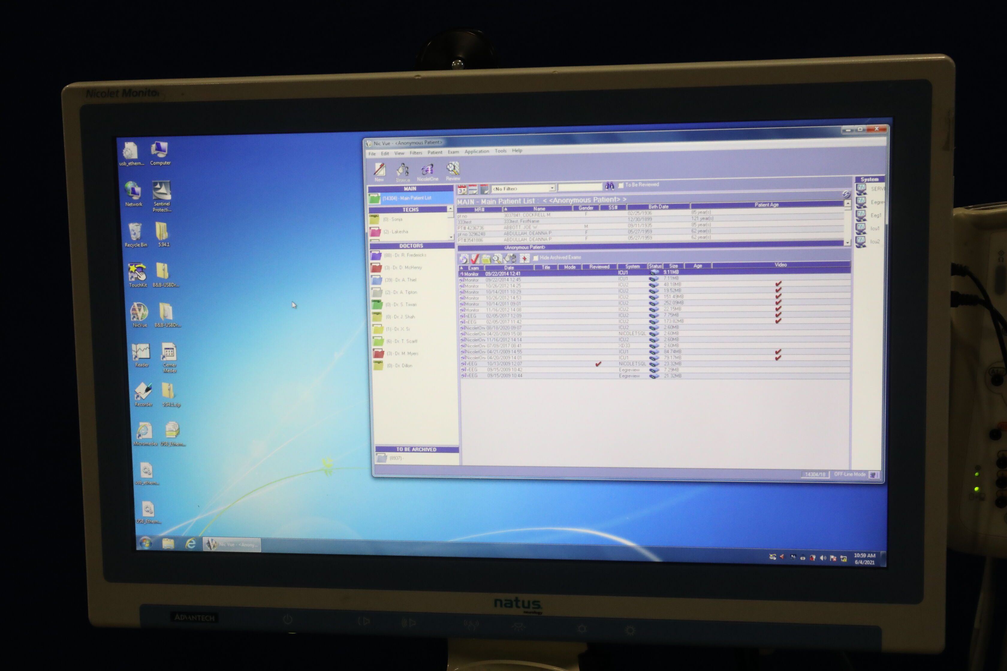 ADVANTECH CO / NICOLET POCW211 EEG Unit