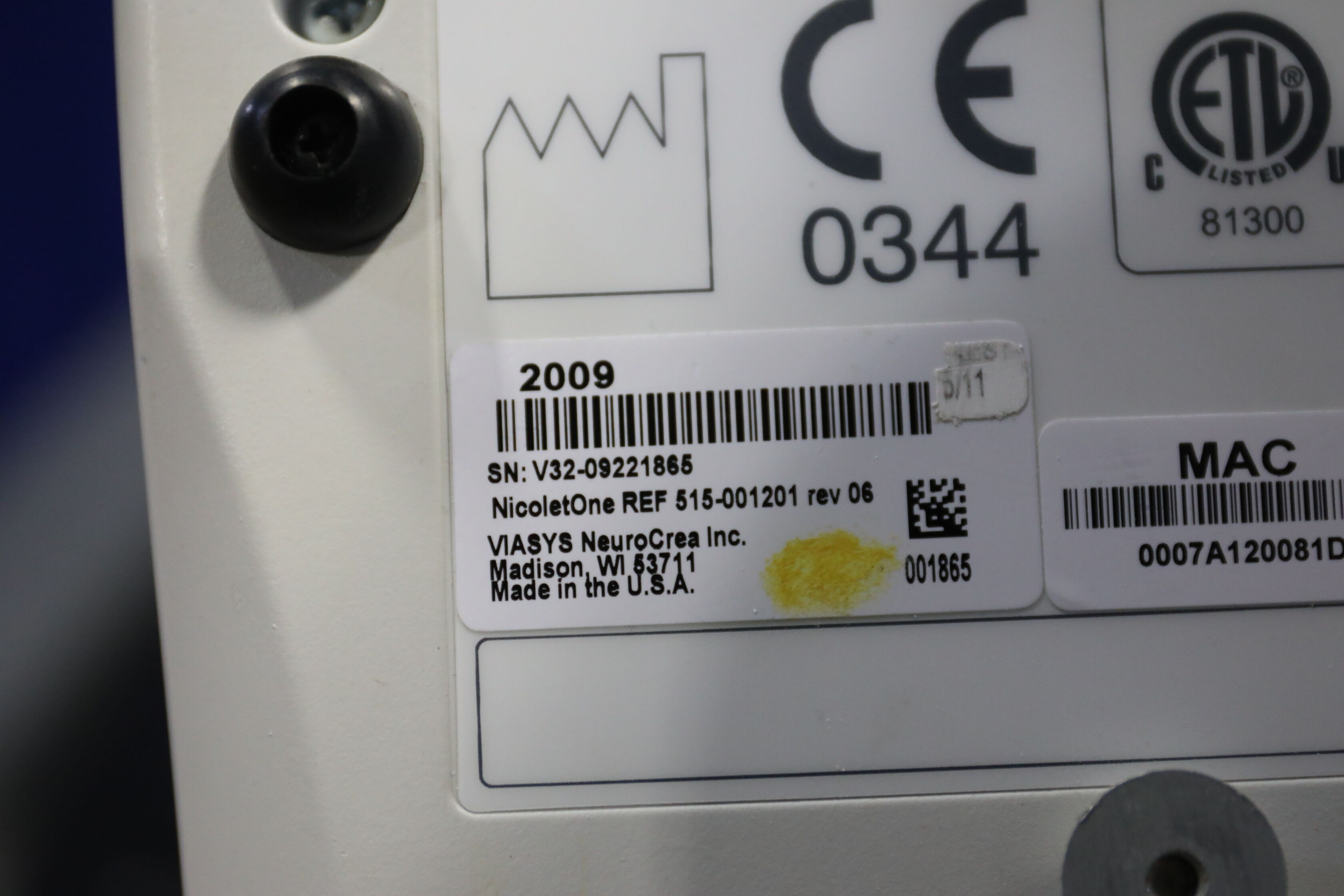 ADVANTECH CO / NICOLET POCW211 EEG Unit