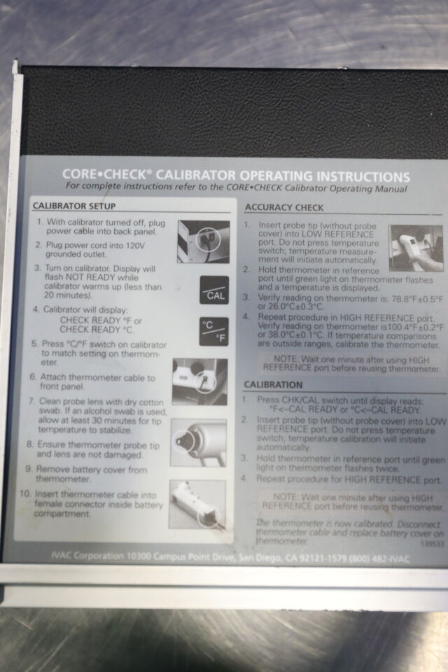 IVAC Core Check 9000 Dose Calibrator
