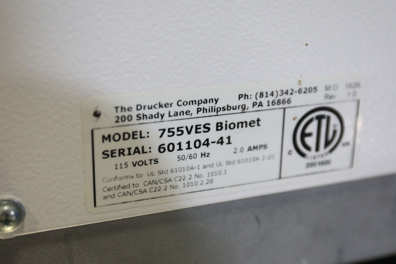 DRUCKER 755VES Biomet Centrifuge