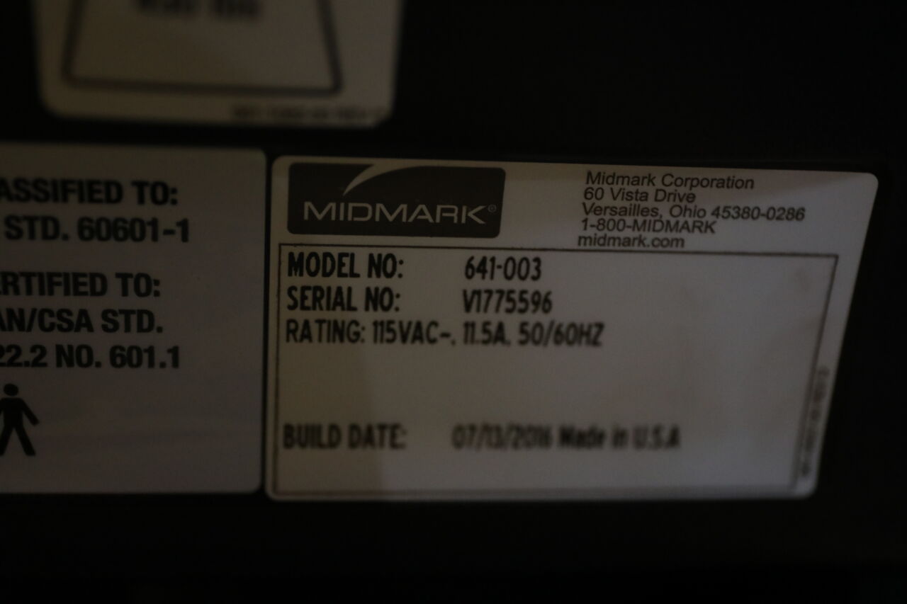 MIDMARK 641-003 Exam Chair