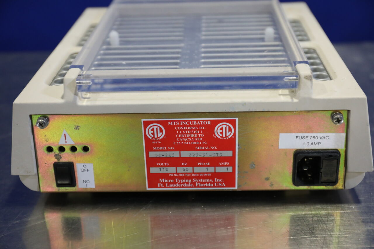 ORTHO DIAGNOSTICS SYSTEM MTS DC-225 Incubator
