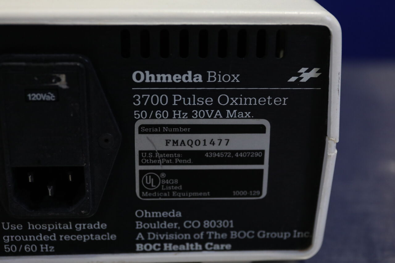 OHMEDA Biox 3700 Oximeter - Pulse