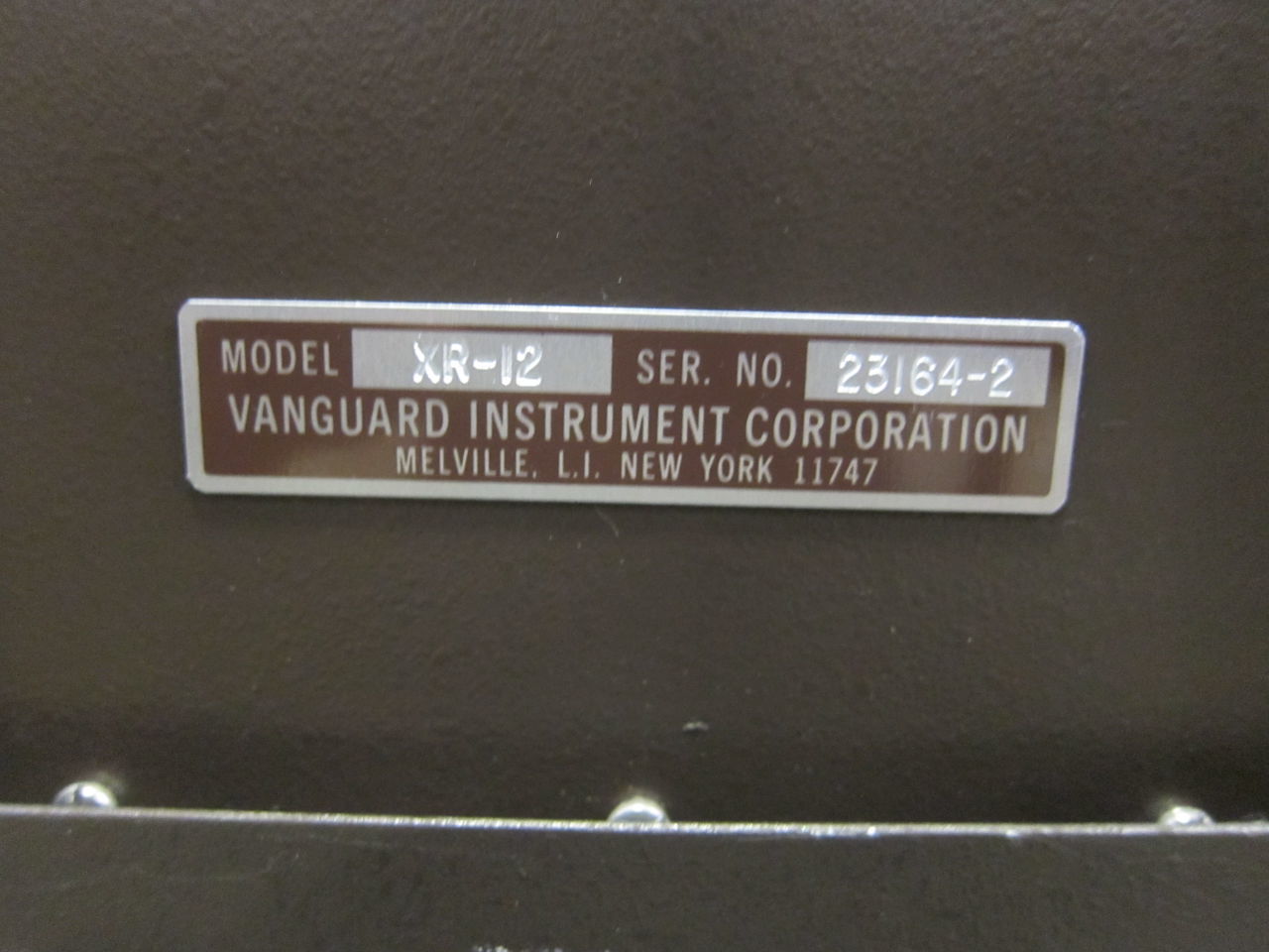 VANGUARD INSTRUMENTS CORP XR-35 Film Processor for sale