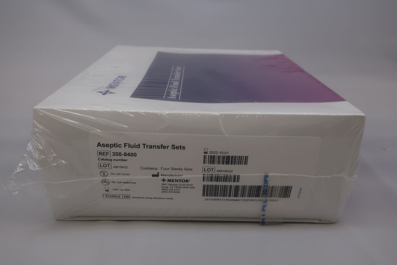 New MENTOR 350-8400 : Aseptic Fluid Transfer Sets - 350-8400 350-8400 :  Aseptic Fluid Transfer Sets - 350-8400 Disposables - General For Sale -  DOTmed Listing #4531906: