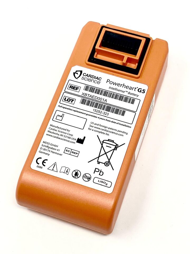 CARDIAC SCIENCE XBTAED001A POWERHEART G5 INTELLISENSE BATTERY